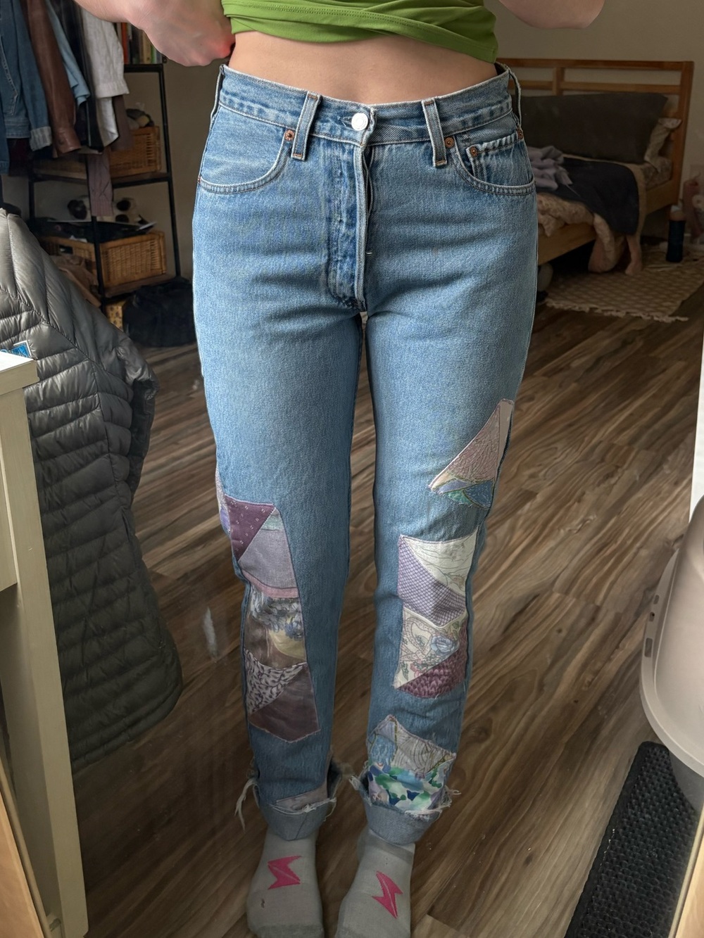 Levi’s patchwork jeans - Picture 2 of 5